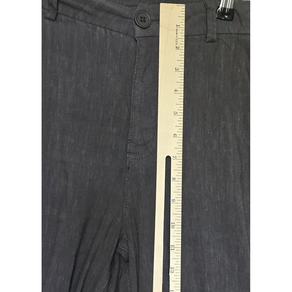 Kut From The Kloth size 4 30x26 Linen Grey Wide Leg Ankle Pants Classic City - Picture 6 of 10